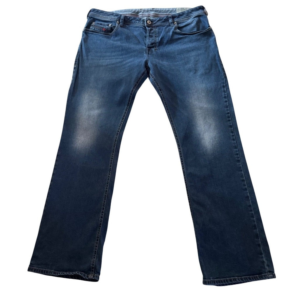 Diesel Zatiny Regular Bootcut Jeans Mens 38x32 Blue Medium Wash Button Fly 084BU
